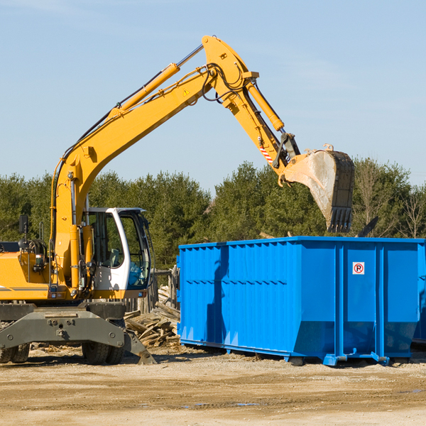 what happens if the residential dumpster is damaged or stolen during rental in Raccoon